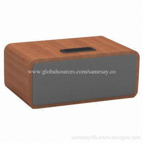 2014 New Wooden Wireless Bluetooth Portable Speaker with LED Light, USB Charging